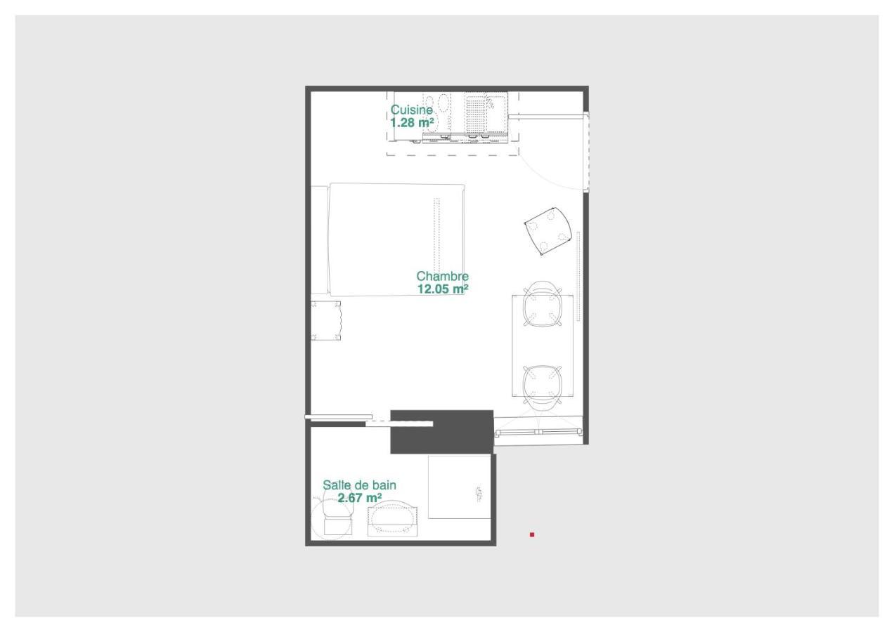 Apartmán Studio Calme, Lumineux, Wifi, 1.5 Km Du Front De Mer Saint-Nazaire  Exteriér fotografie